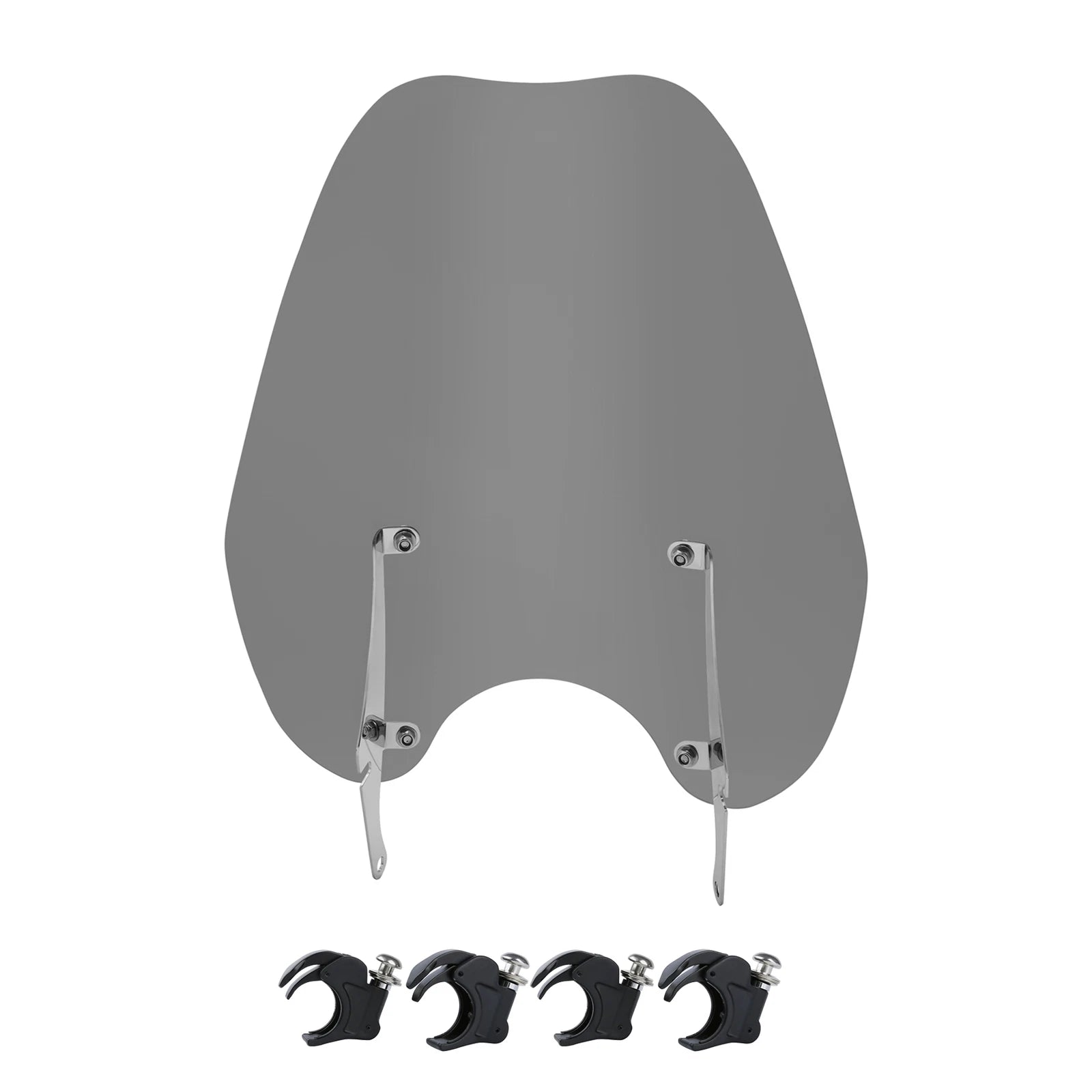 Windshield Windscreen & 41mm Quick Release Clamps for Harley Softail FXST (1988–2013)