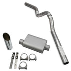 Single 3" Exhaust Kit for Chevy GMC 1500 (2019–2025) 2 Chamber Slash Corner