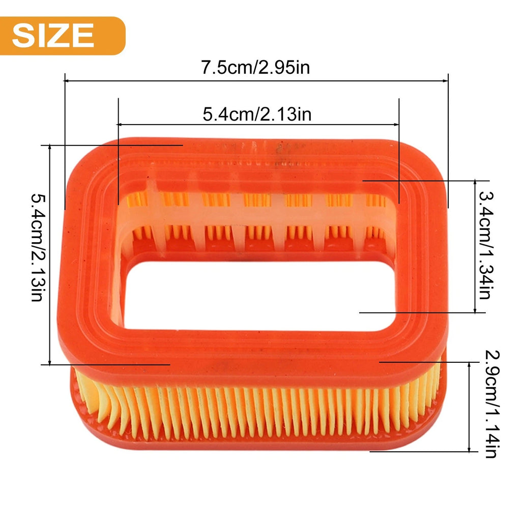 Air Filter Set for Chainsaw Brushcutter Lawn Mower