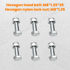 Set of 6 Roof Rack Gutter Mounting Brackets for Universal Fit