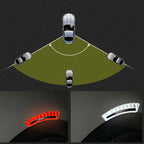 2X Red Reflective Stickers for Car Fenders (High Brightness)