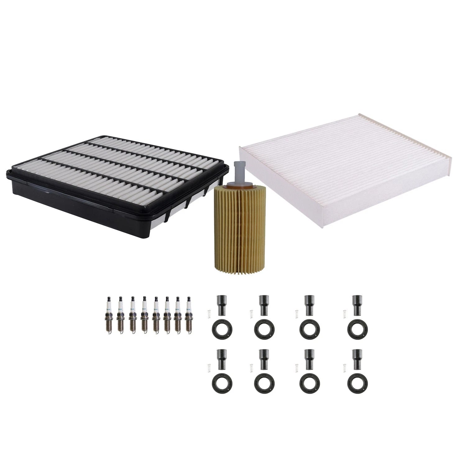 Denso Tune Up Kit 8 Spark Plugs & Boots for Lexus LX570, Sequoia, Tundra (2007–2021)
