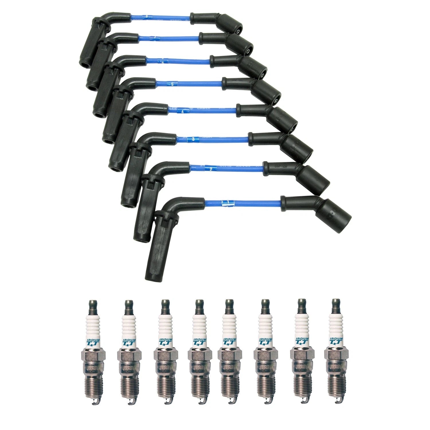 NGK 7mm Wire Set & Denso Iridium Spark Plug Kit for Express 2500 (2003–2023)