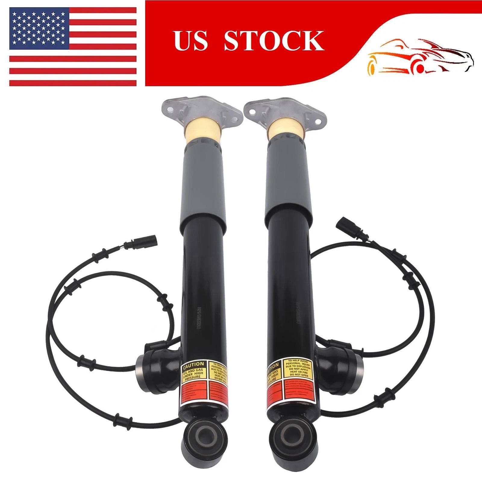 2X Rear Shock Struts with Electric for Hyundai Equus Genesis (2007–2016)