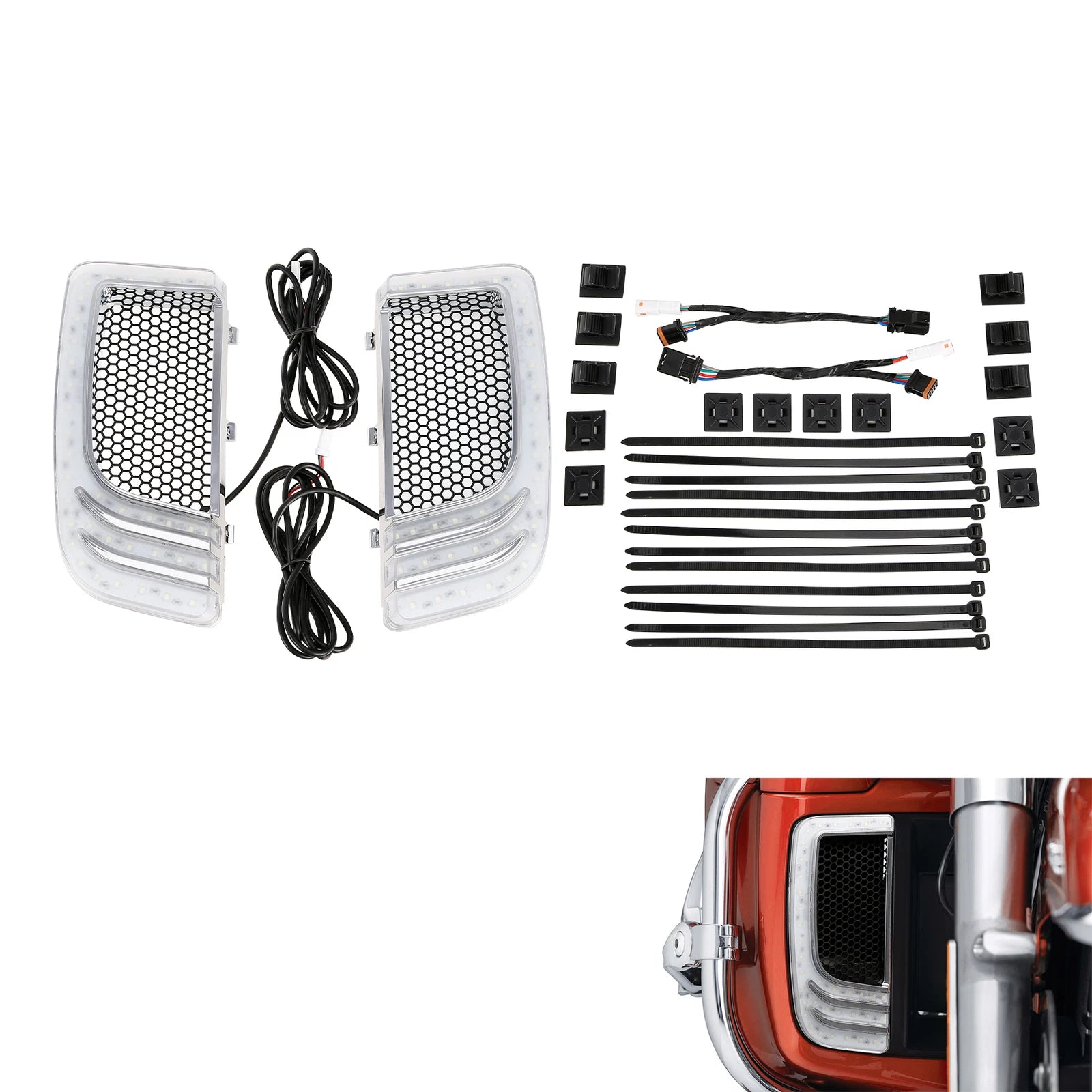 Lower Vented Fairing & Signal Light for Harley Road Glide (2014–2024)