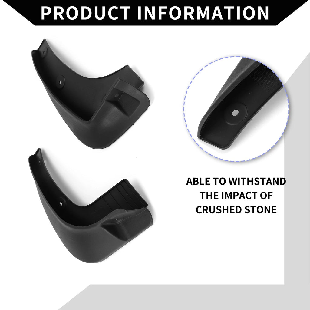 Set of 2 Front & Rear Mud Flap Splash Guards for Kia Sportage R (2011–2016)