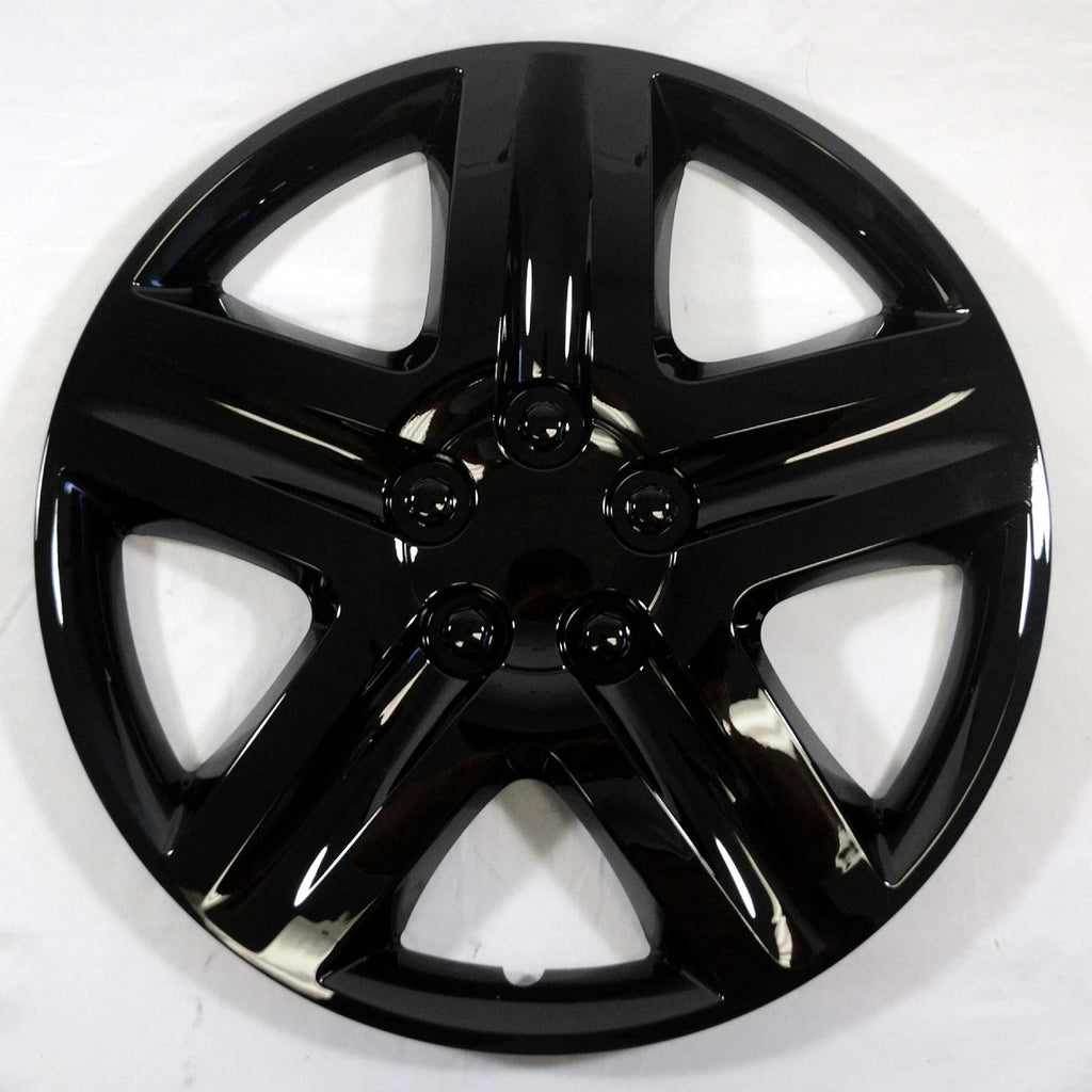 Wheel Cover Hubcaps Gloss Black 5 Spoke Set for Toyota (2007–2016)