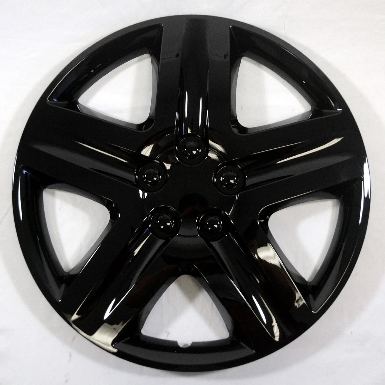 Wheel Cover Hubcaps Gloss Black 5 Spoke Set for Toyota (2007–2016)
