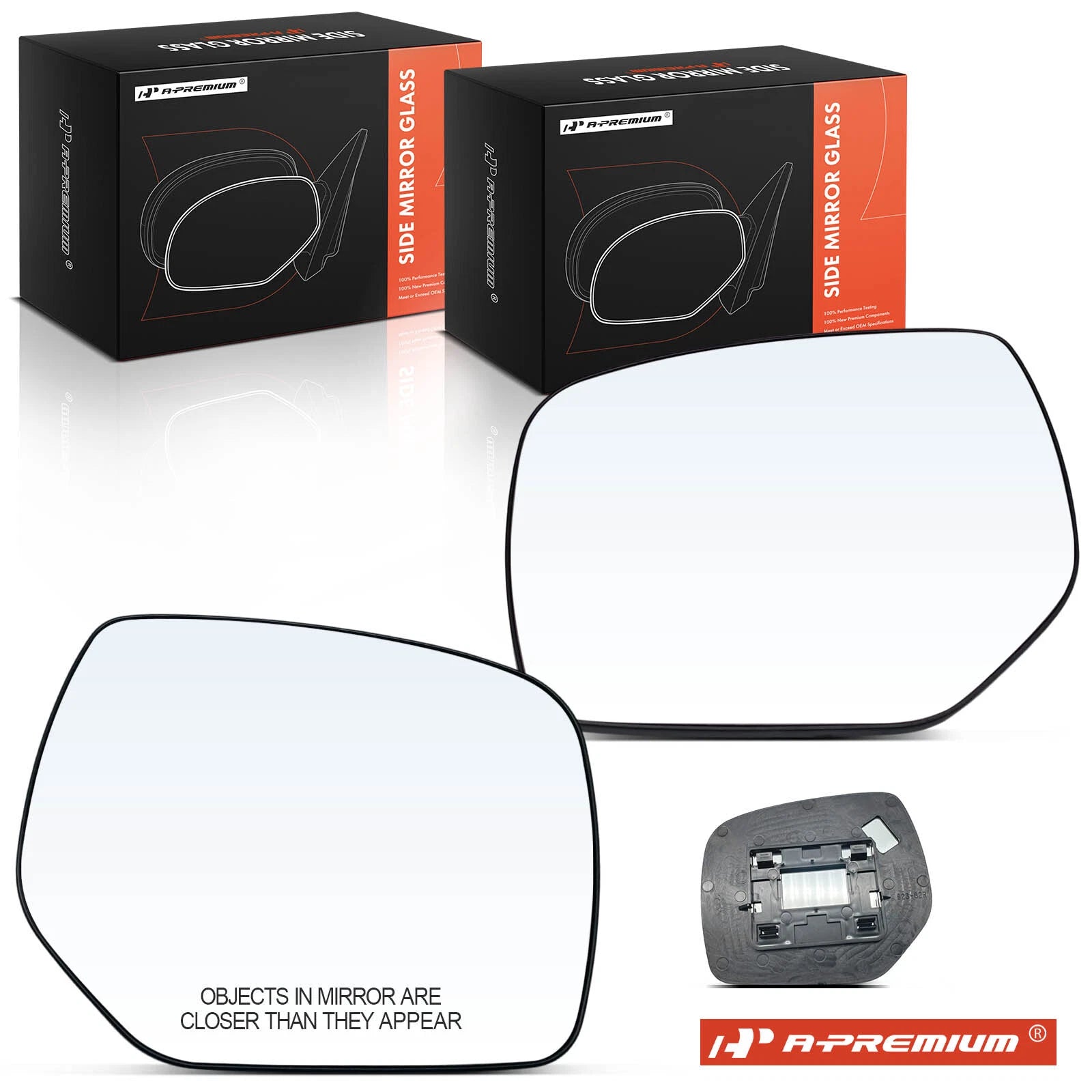 Pair Manual Mirror Glass for Subaru Forester (2014–2018) Impreza (2012–2014)