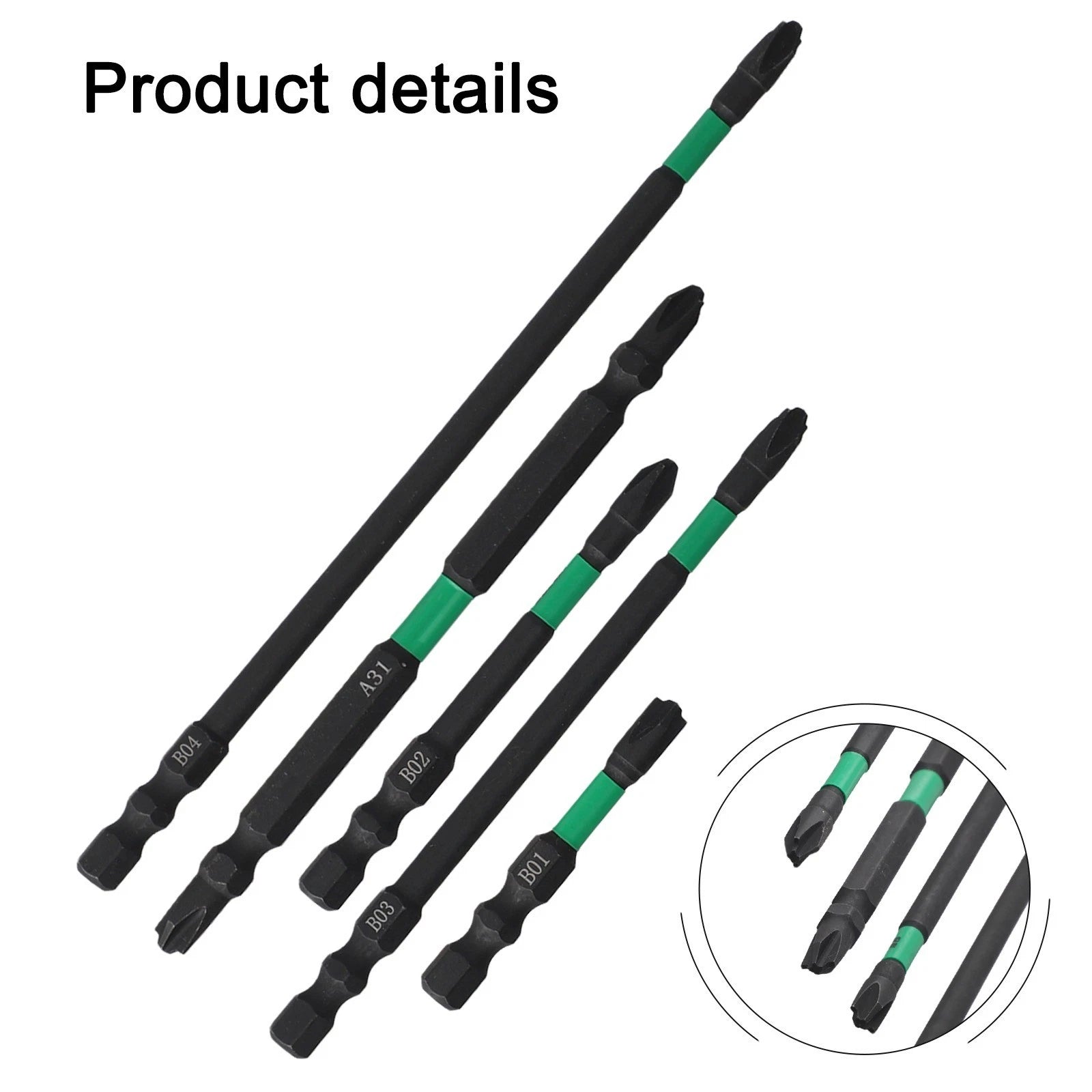 6PCS Alloy Steel Magnetic Cross Screwdrivers for Electrical Tasks