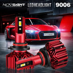 2X 9006 LED Headlight Bulbs for NOVSIGHT (6000K, 10000LM)