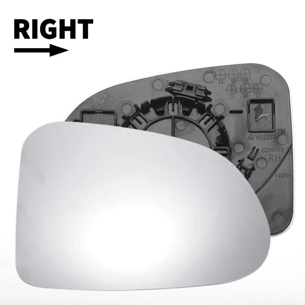 Right Side White Mirror Glass for Hyundai Santa Fe (2013-2018)