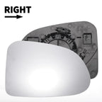 Right Side White Mirror Glass for Hyundai Santa Fe (2013-2018)