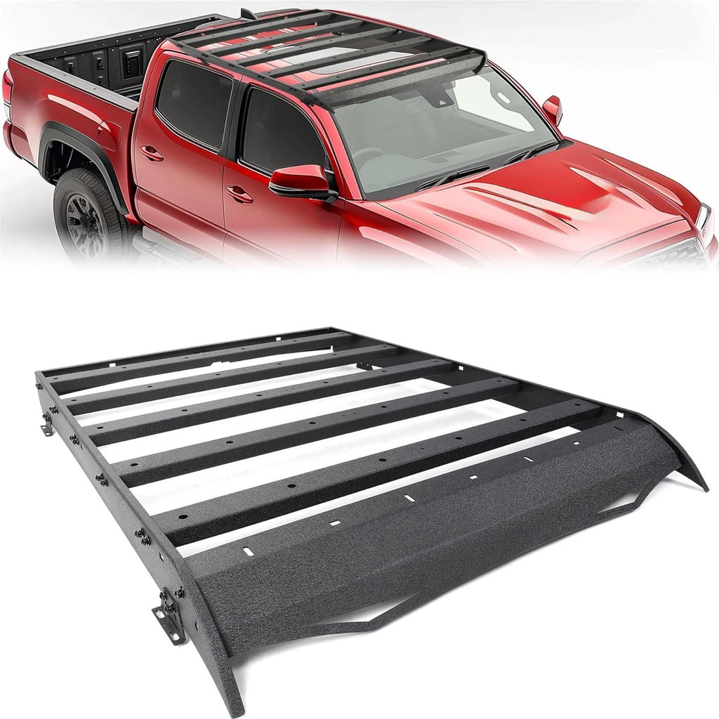 Roof Rack Basket Cargo Carrier for Toyota Tacoma Double Cab (2005–2023)