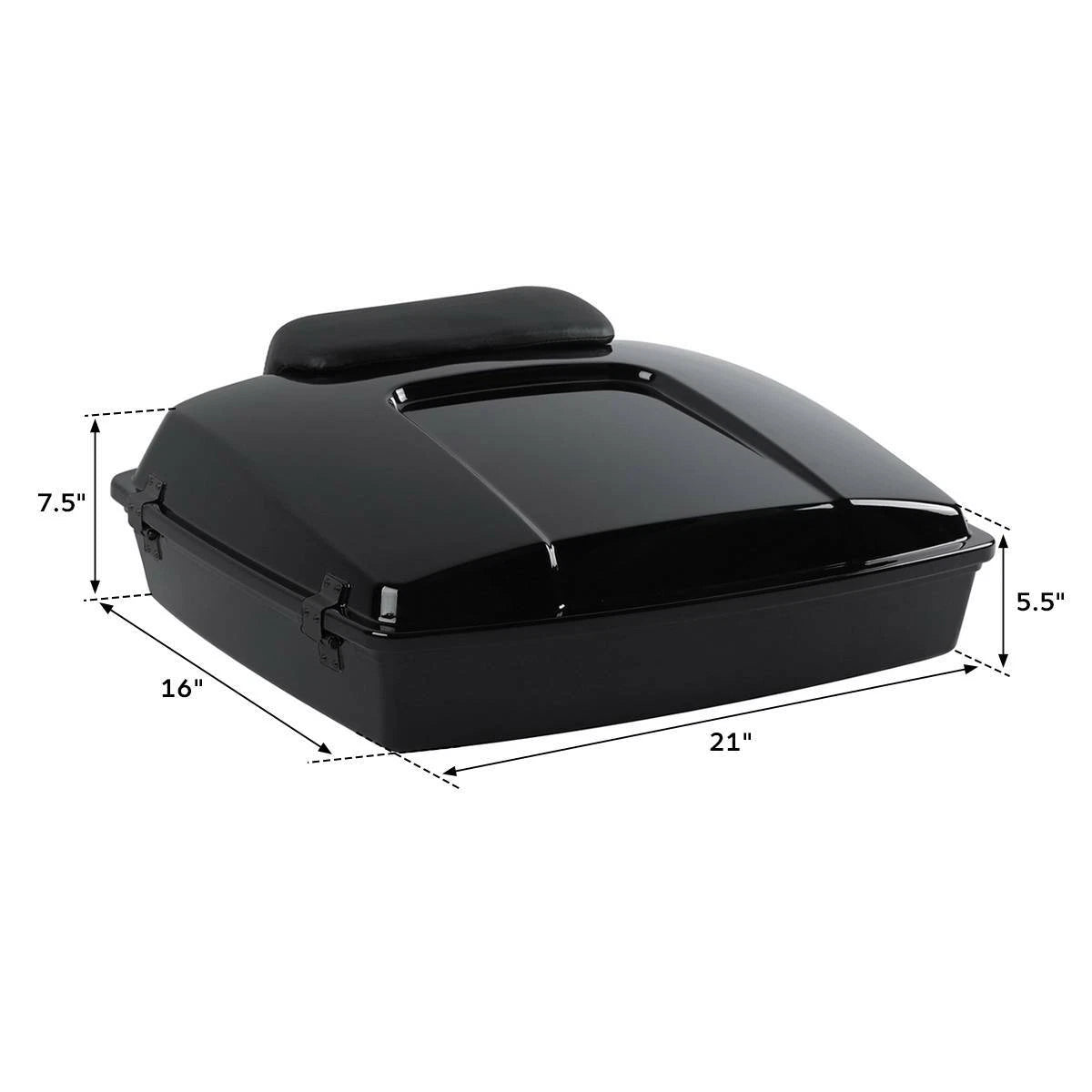 Trunk Backrest Mount Rack Plate for Harley Touring (1997–2008) Black