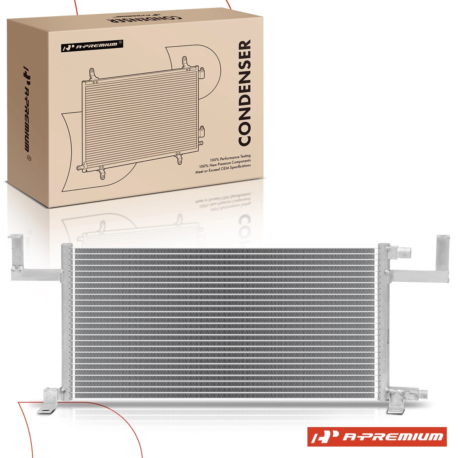 A/C Condenser with Bracket for Jeep Cherokee Comanche (1987–1996)
