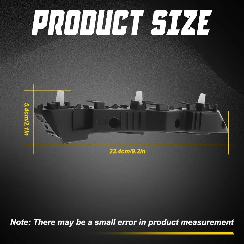 Set of 2 LH & RH Front Bumper Retainer Brackets for 2018-2020 Kia Rio