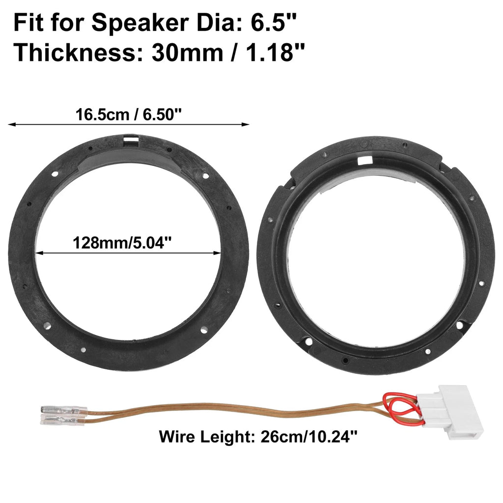 6.5" Speaker Adapter Spacer Ring with Wire for Volkswagen Passat 