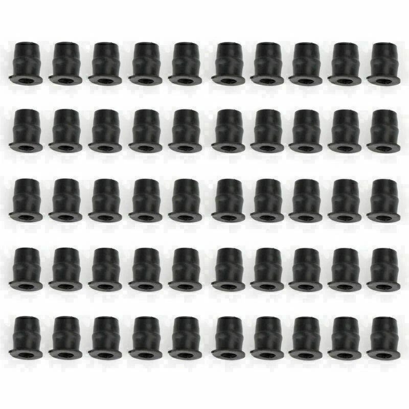 Set of 50 Rubber Well Nuts for M5 Windscreen & Fairing (10mm)