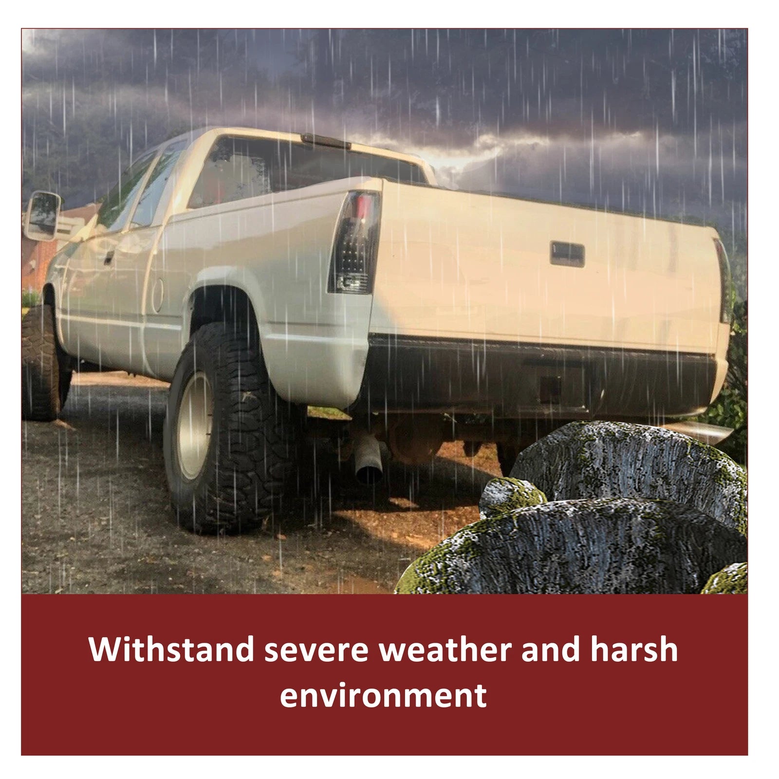 Rear Bumper Roll Pan for Chevrolet GMC C1500 K1500 (1988–1998)