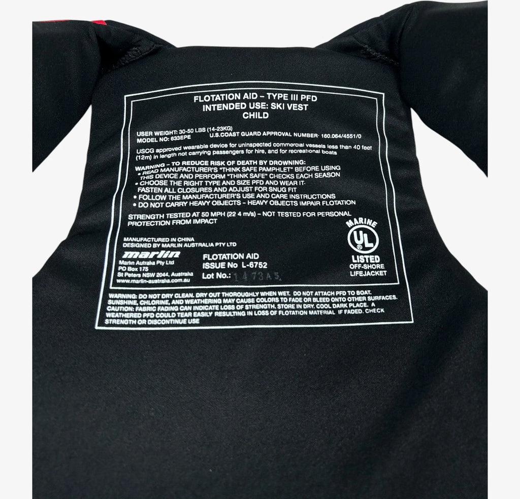 Type III Ski Vest for Child (30-50 lbs) - FLOWT 40219-CLD