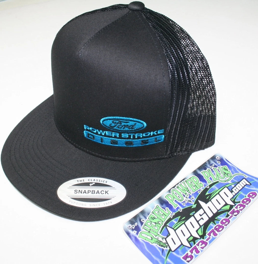 Powerstroke Flat Bill Snapback Hat for Ford Truck (7.3)