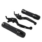 Black Extendable Brake Clutch Levers Grip Set for Yamaha TMAX 500 530