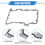 Oil Pan Gasket for Ford 2.5L 3.0L V6 (1995–2005) Rubber Black
