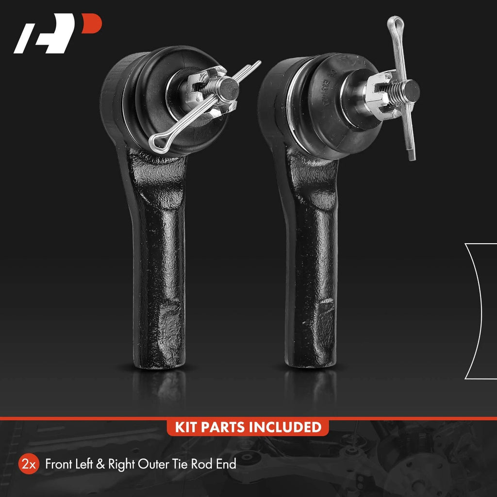 2X Front Outer Tie Rod Ends for Honda Fit (2007-2008)