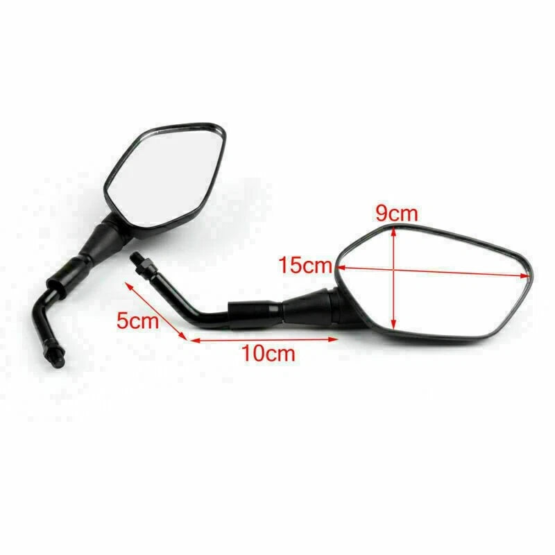 10mm Pair Rearview Mirrors for Honda NC700/NC750/CB1000R/CRF1000L (2012–2016)