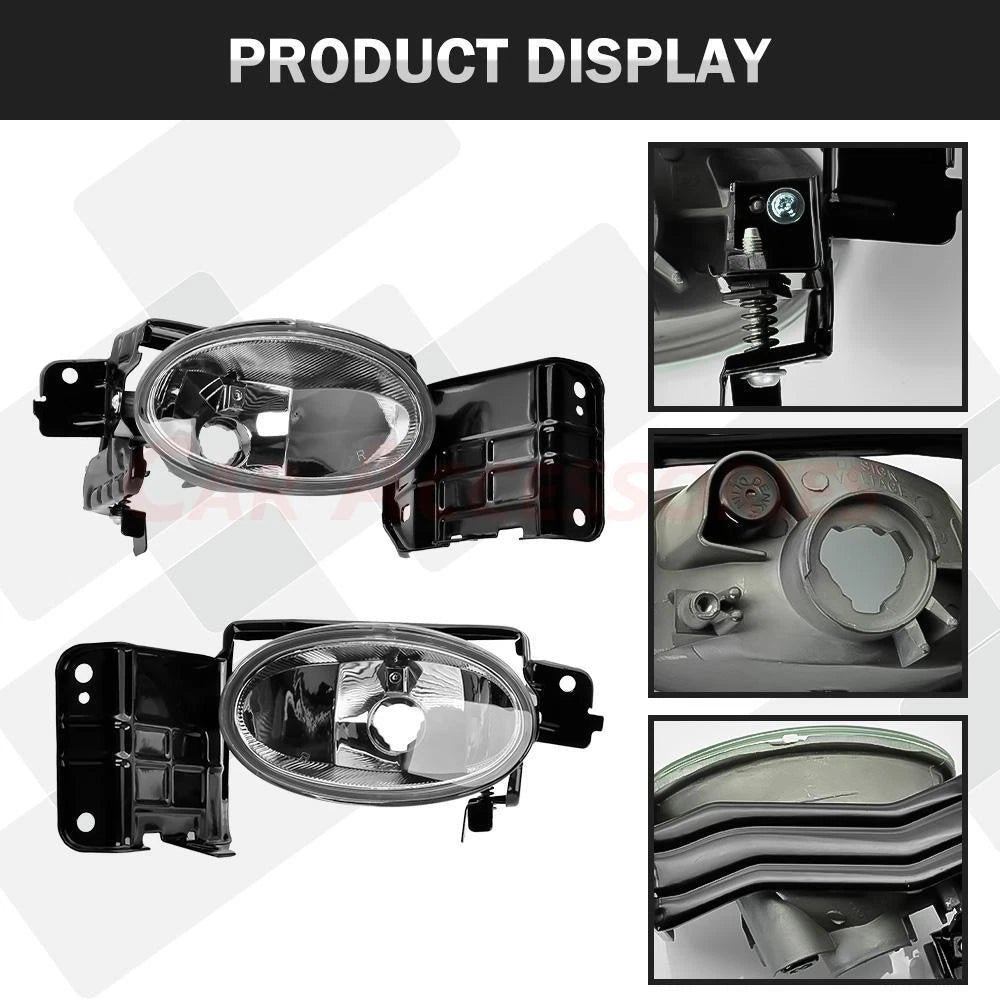Front Bumper Fog Lights with Bezel for Honda Accord Crosstour (2010–2012)