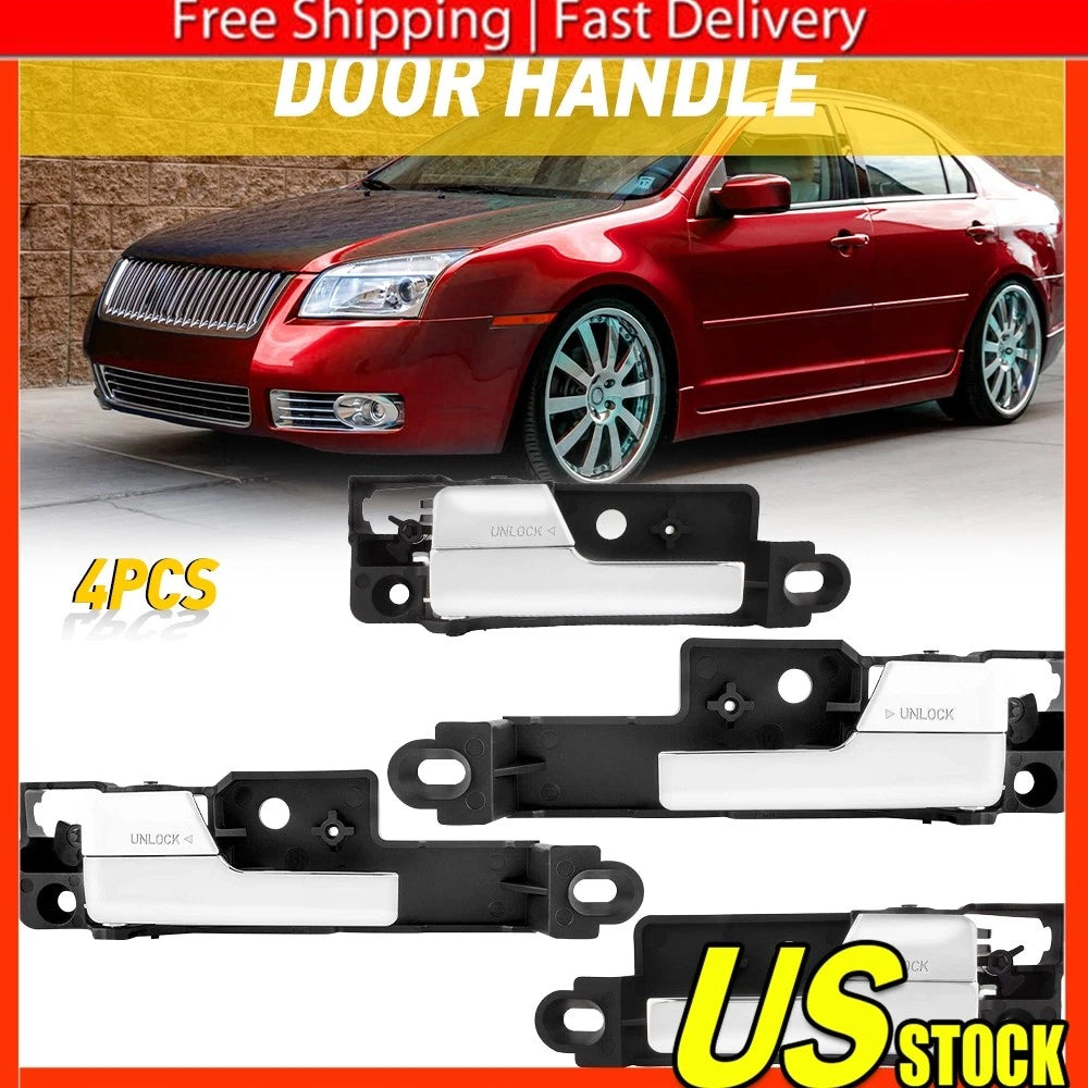 Set of 4 Chrome Door Handles for Ford Fusion (2006–2012)