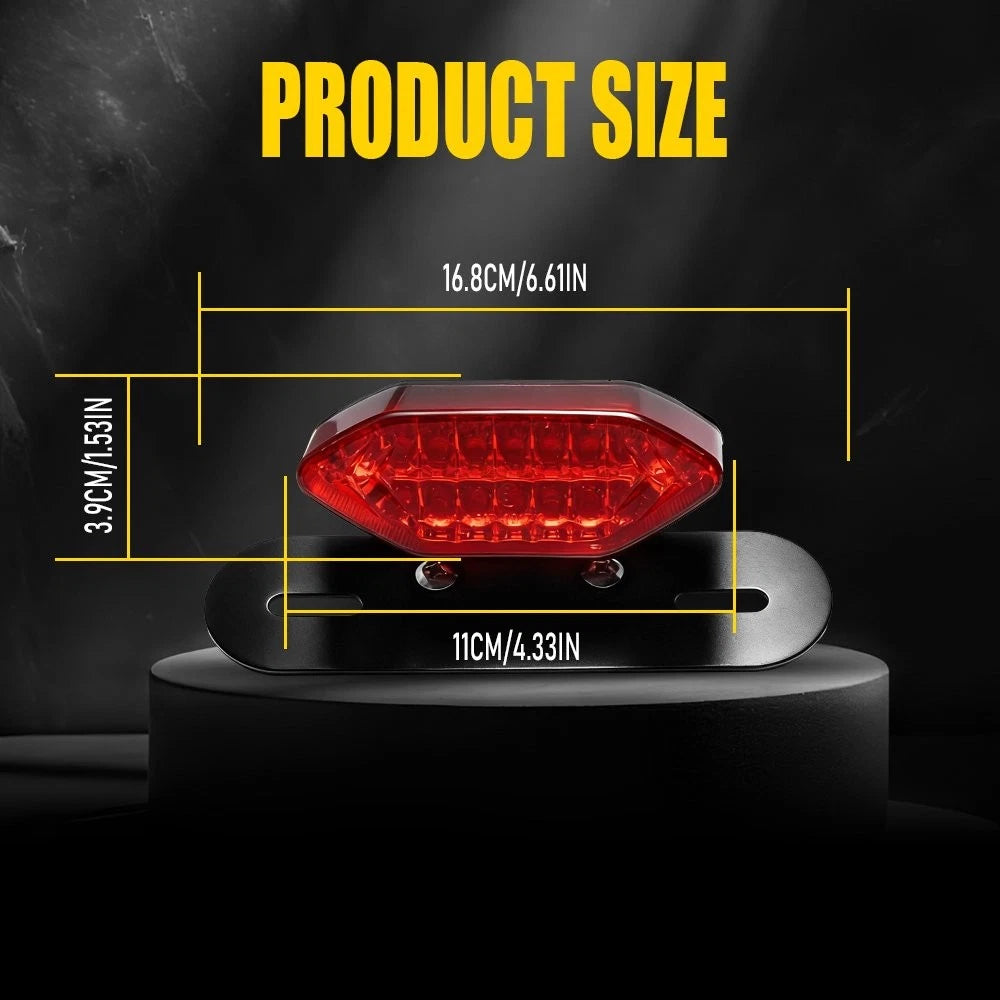 16 LED Integrated Tail Light for Motorcycle (Universal Fit)