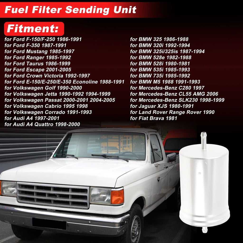 Fuel Filter Assembly for Ford F-150/F-250 (1986–1991) No.H80WK07/P90C