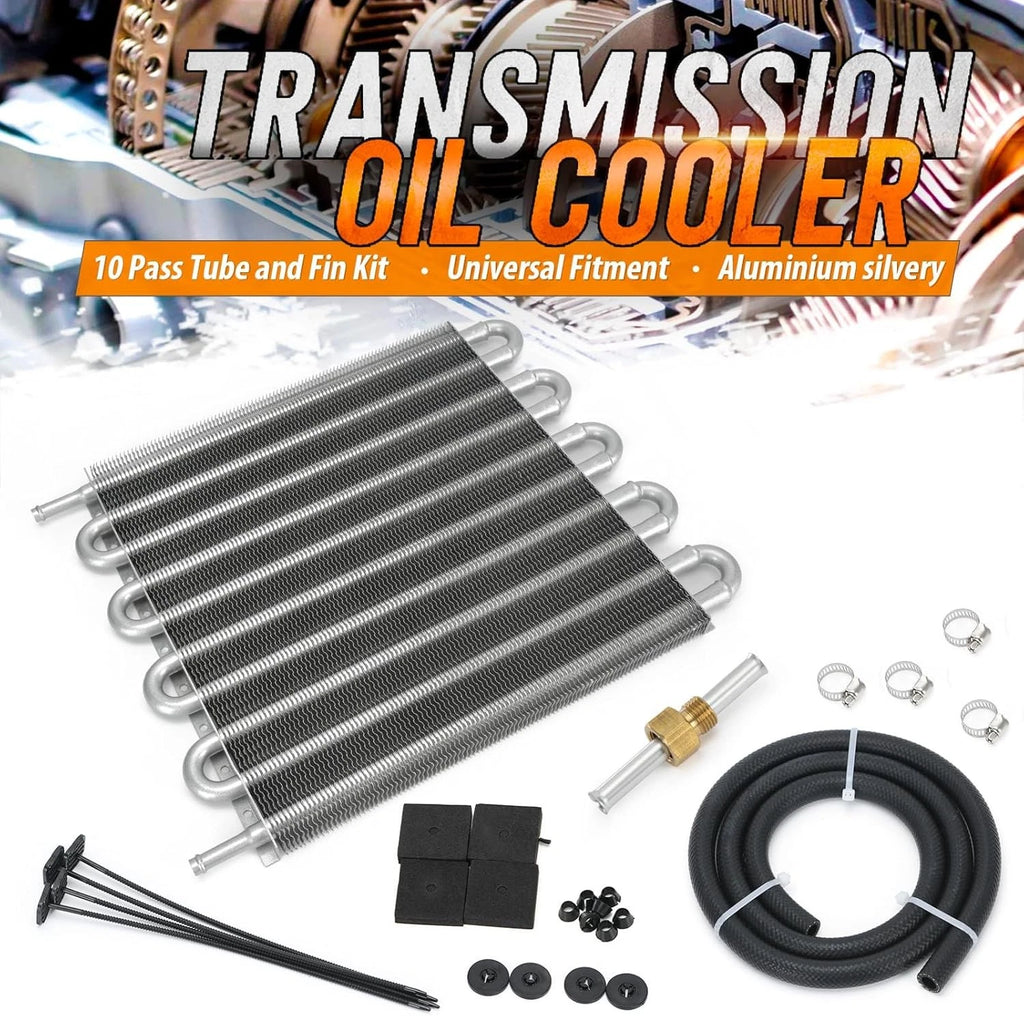 10 Row Transmission Oil Cooler Kit for Auto-Manual Radiator