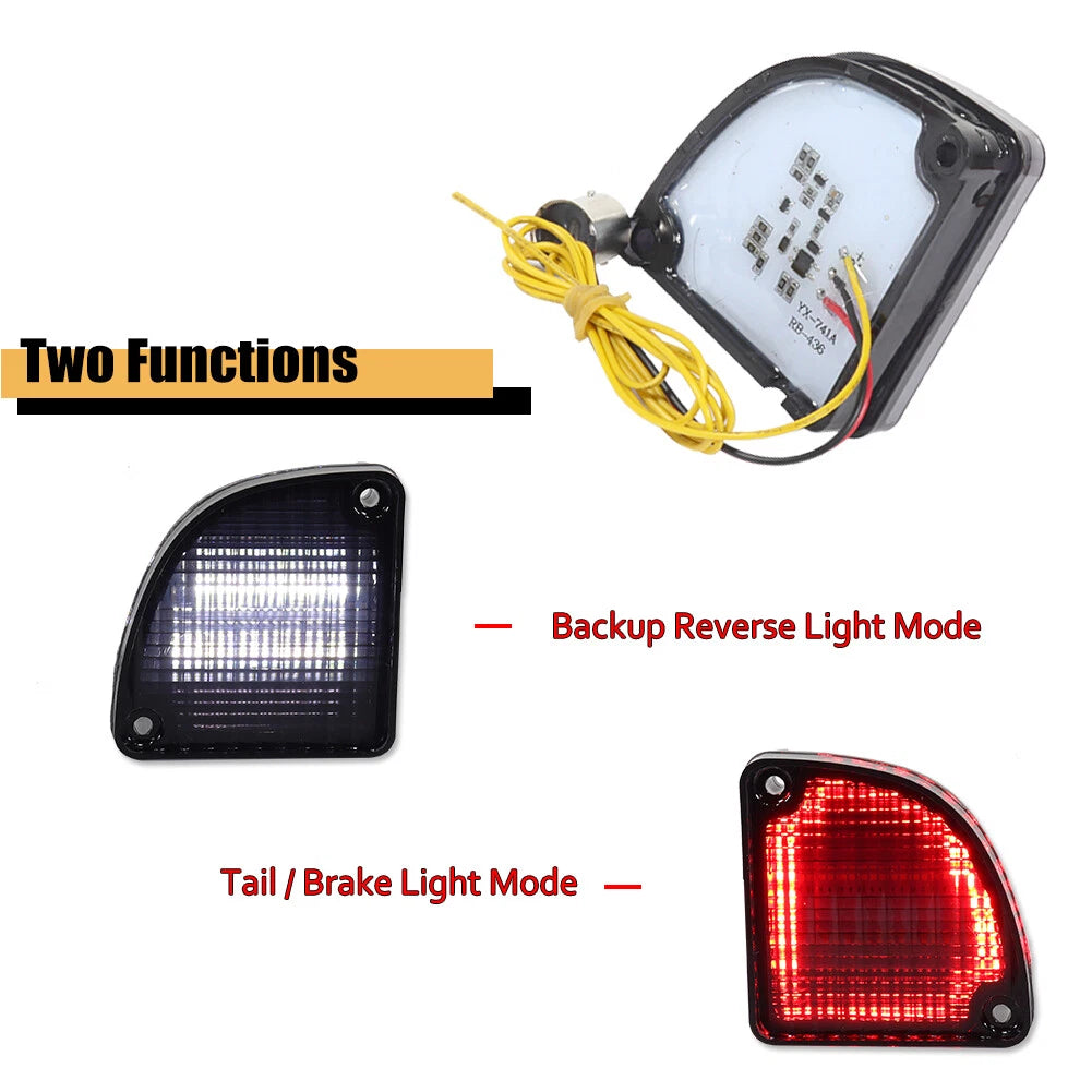 Smoked Reverse Back Up Tail Light Set for Chevrolet GMC Fleetside Pickup (1967–1972)