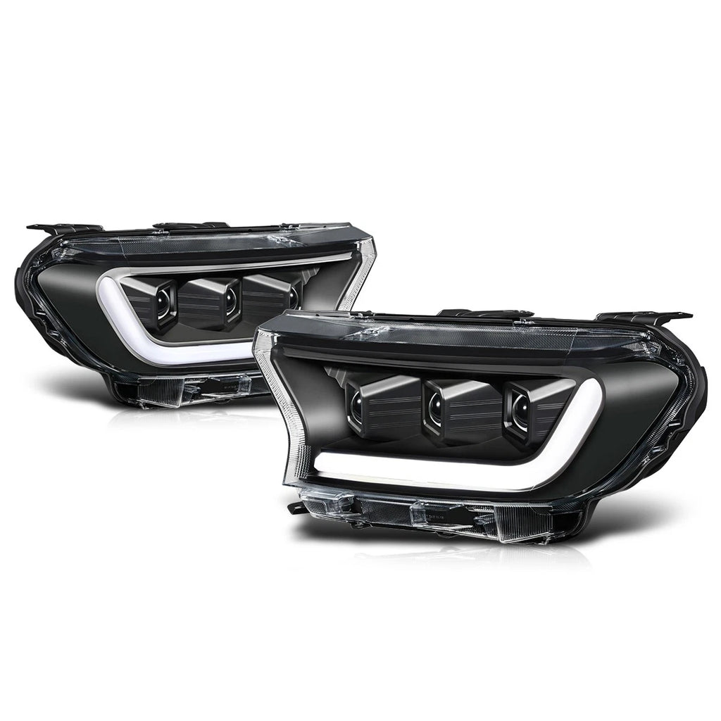LED DRL Projector Headlights for Ford Ranger XL XLT (2019–2023)