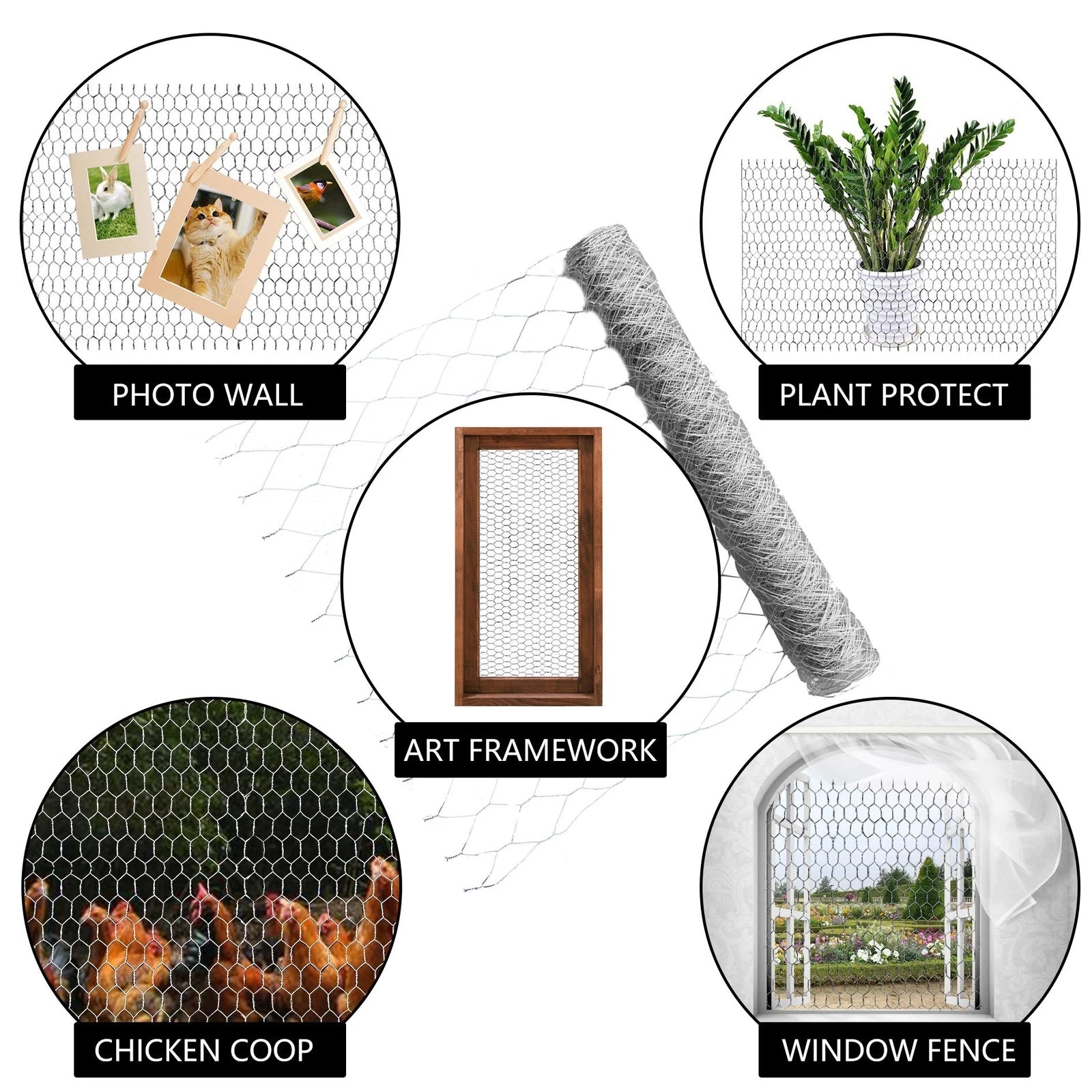 Galvanized Poultry Netting for Chicken Fencing (24"x150')