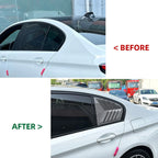 Carbon Look Side Window Quarter Louver Covers for BMW 5-Series G30 Sedan (2018–2023)
