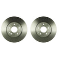 Set of 2 Bosch QuietCast Front Disc Brake Rotors for W203 C230 C240 W210 E300