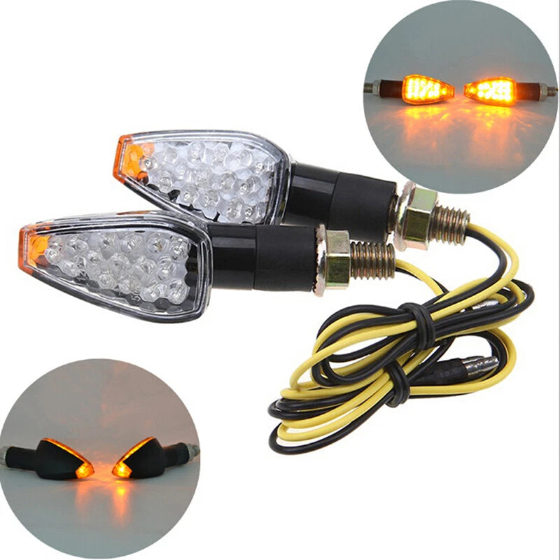 2X Smoke Mini LED Turn Signals for Universal Motorcycle (All Years)