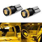 10X LED License Plate Bulbs for Universal Fit (T10, 194, 168, 2825)