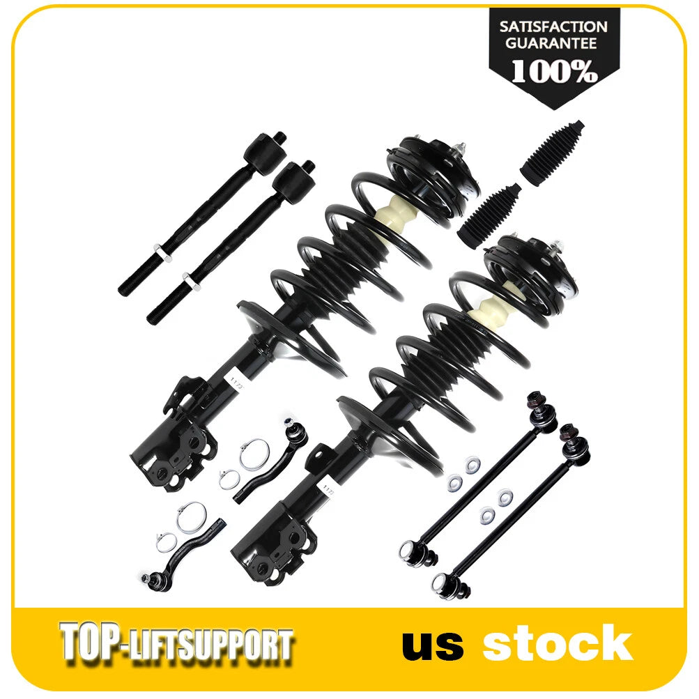 Front Struts Tie Rods Sway Bars Kit for Toyota Sienna (2005–2010)