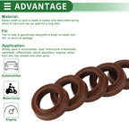 Set of 5 Oil Seal Rotary Shaft Seal FKM Rubber 16x24x4.5mm