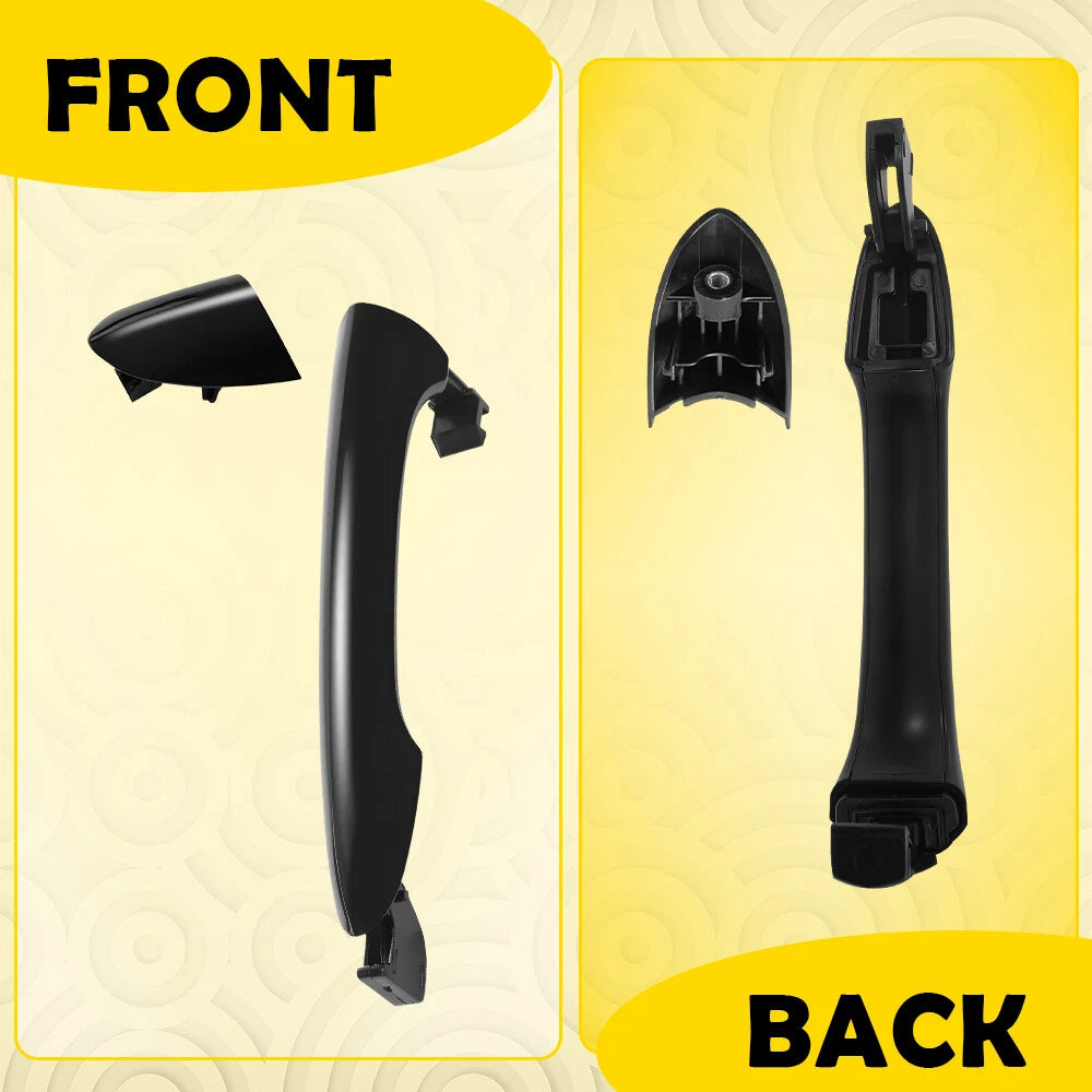 Front Right Passenger Exterior Door Handle for Hyundai Sonata (2011-2015) Black