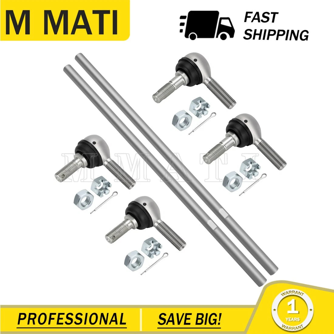 2X Tie Rods Assembly for Polaris Scrambler XP 1000 (2014–2018) #1823620 #1824007