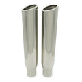 Dual Exhaust Kit 2.5" No Muffler Rear Exit RC Tips for GM C/K 20 3/4 Ton (1981–1987)