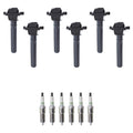 Set of 6 Ignition Coils & NGK Platinum Spark Plugs for Intrepid Stratus (1998–2004)
