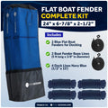 2-Pack Flat Boat Fender Kit for Boats (24" x 6-7/8" x 2-1/2")