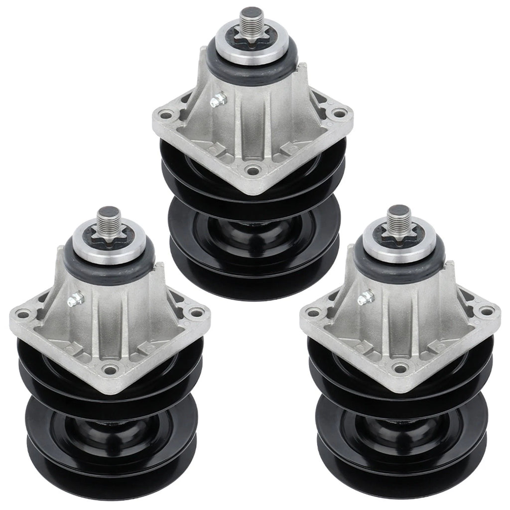 3 Spindle Double Pulley for MTD Troy Bilt 46" Deck (N/A) 618-0593 618-0595 915-0595
